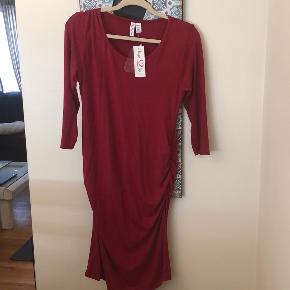 NWT red maternity dress
